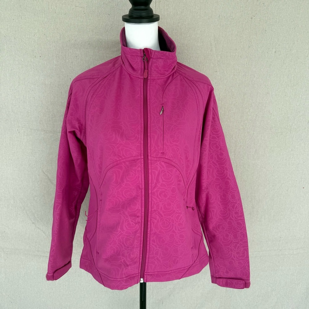 Double Diamond Size M Pink Women's Fleece lined Rain/Winter Coat